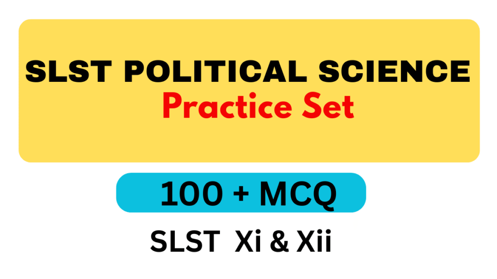 WBSSC SLST POLITICAL SCIENCE IX & X