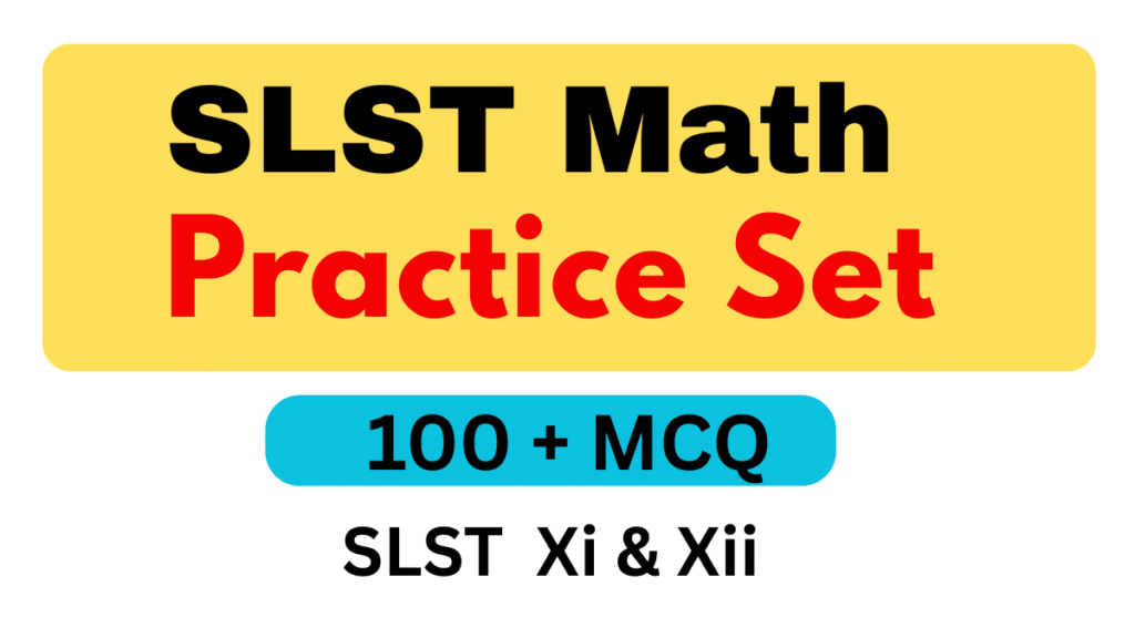 WBSSC SLST Math XI & XII