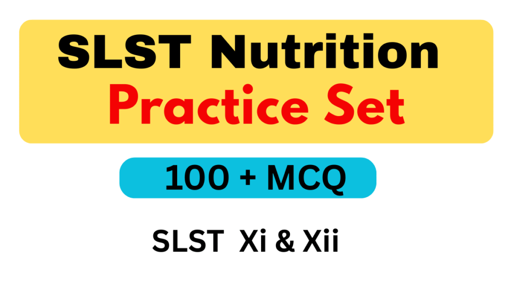 WBSSC SLST Nutrition XI & XII