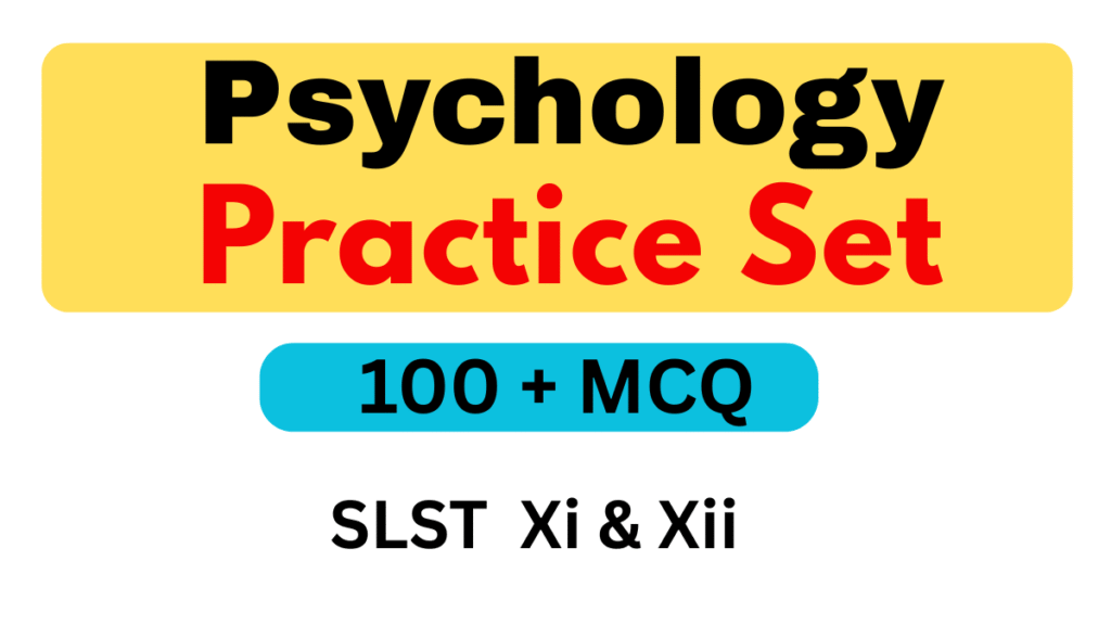 WBSSC SLST Psychology XI & XII